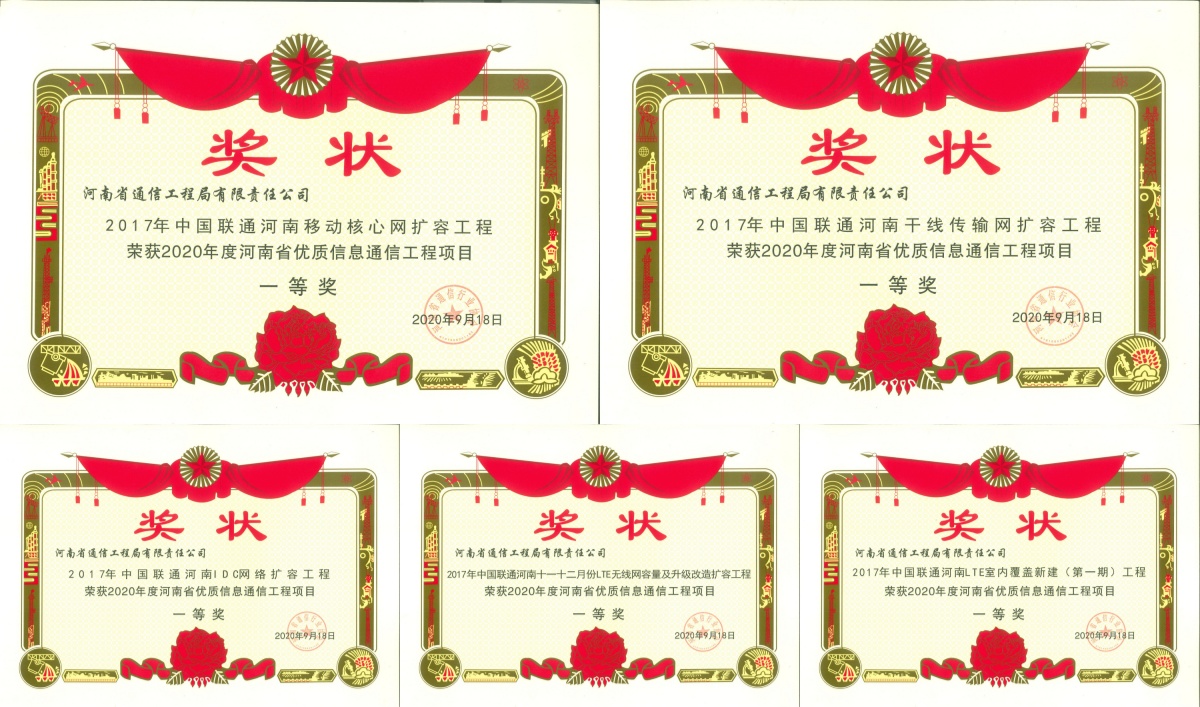 2021-30-2016年中国联通河南LDD-LTE无线网广覆盖新建工程  荣获2020-2021年度国家优质工程奖_副本_副本.jpg